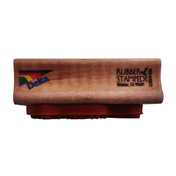 Wood-Mounted Delta Rubber Stamp With Cardinal Design - Picture 4 of 5